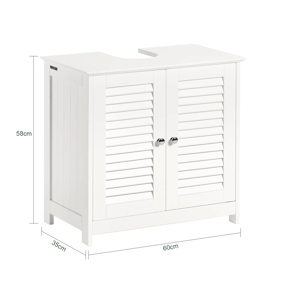SoBuy Waschbeckenunterschrank FRG237 Badschrank in Schwarz - Bild 2