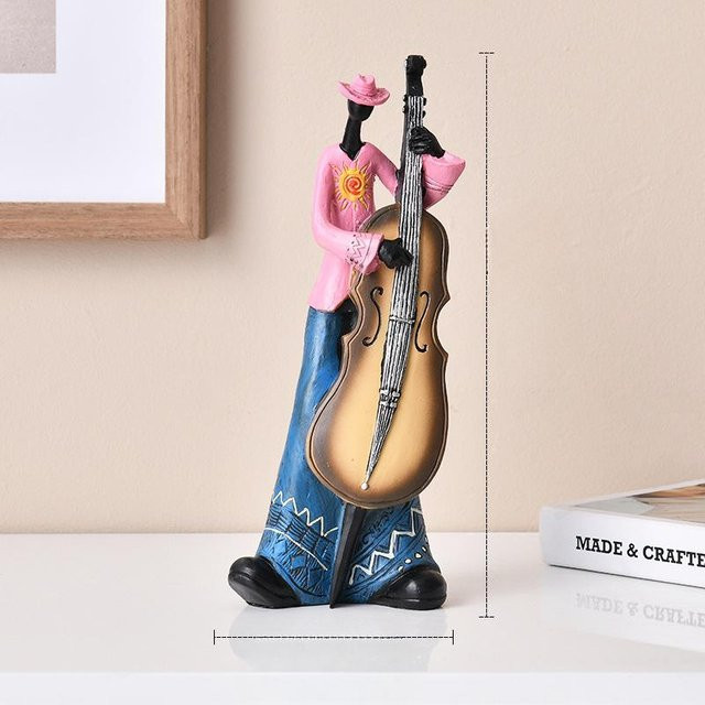 Yiran Furniture Retro Musikfiguren als kreative Kunstornamente für dein Wohnzimmer in Multicolor - Bild 1