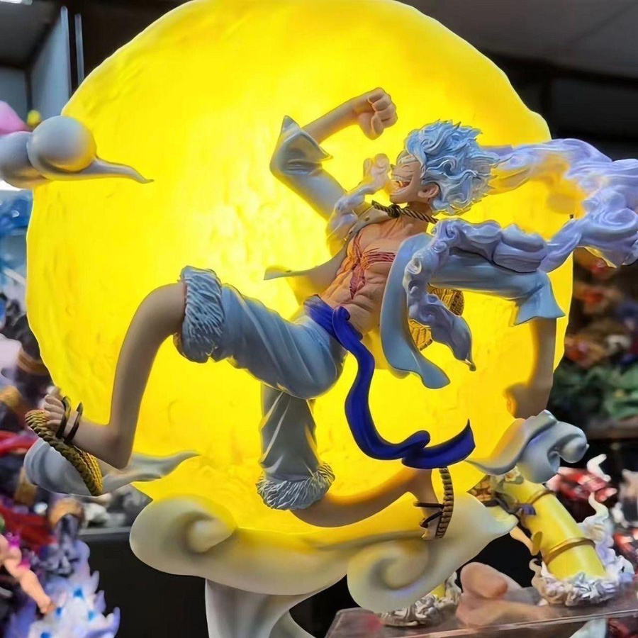 Yiran toy 1 One Piece Monkey D Luffy Gear 5 Actionfigur weiß 28cm - Bild 4