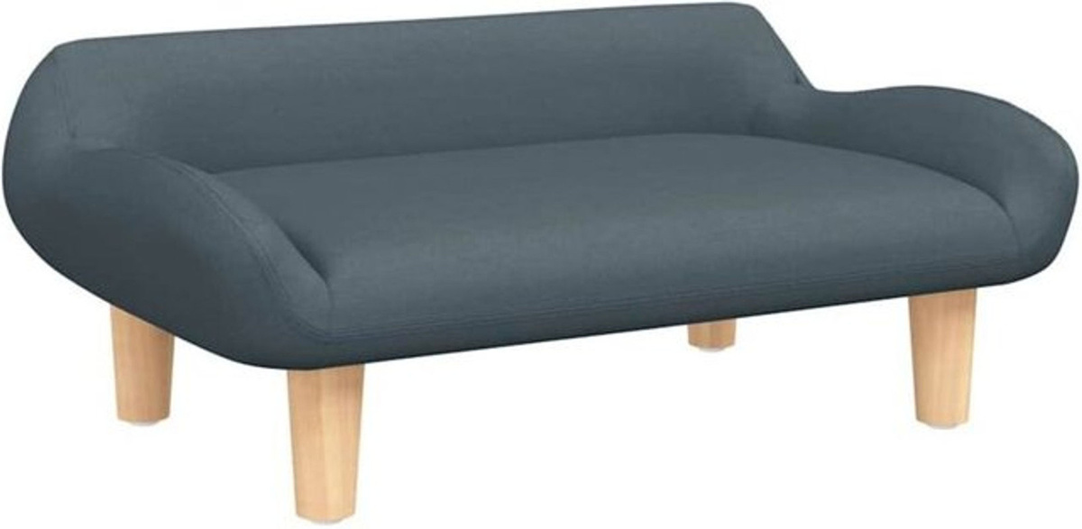 vidaxl Kindersofa aus Stoff in Anthrazit Grau B/T/H: 70 x 40 x 24 cm - Bild 1