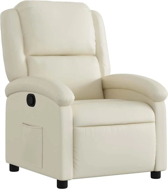 vidaXL Schlafsofa in Creme aus Kunstleder mit Armlehnen - Bild 1