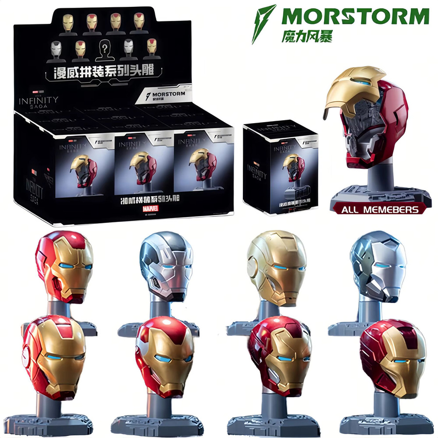 Marvel Iron Man Blind Box, Kopf Skulptur, Figuren Modelle - Bild 2
