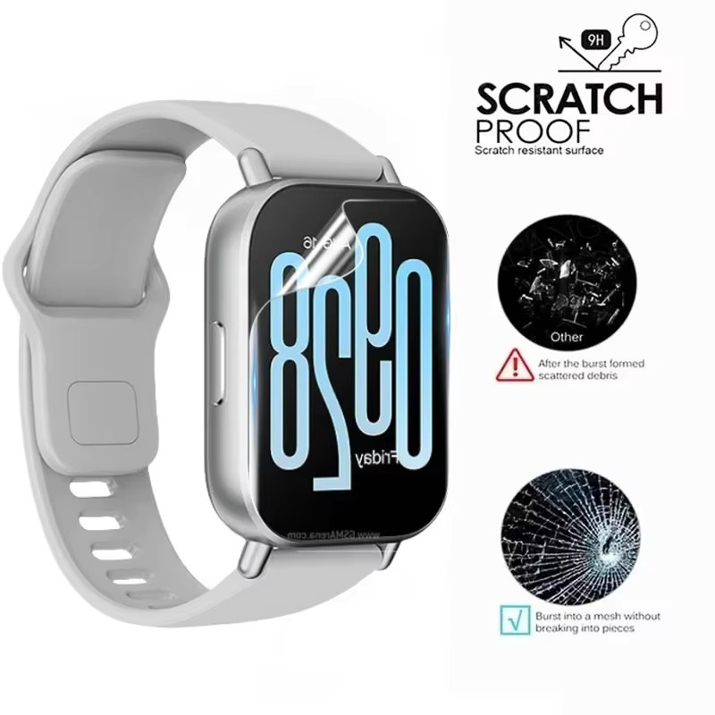 CAOWTAN Hydrogel Schutzfilm für Xiaomi Redmi Watch 3 und Redmi Watch 5 Active, transparent, kratzfest - Bild 3