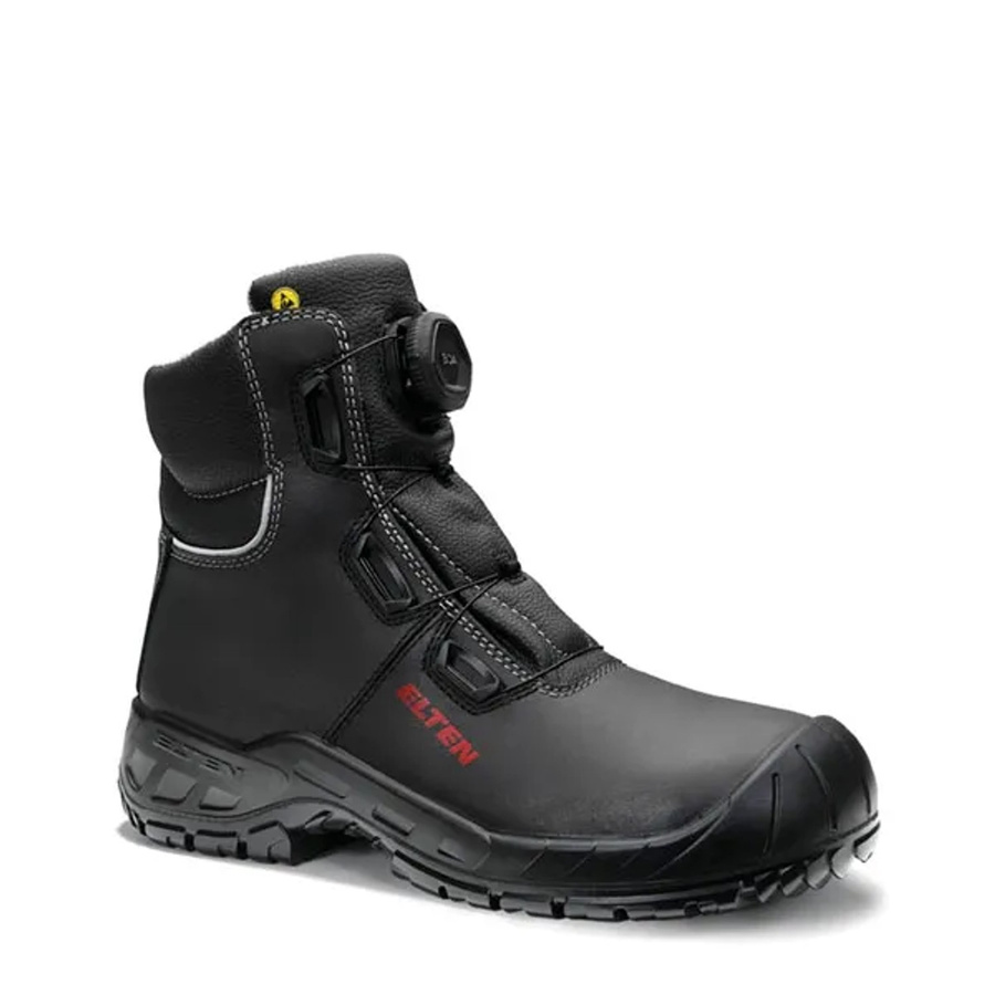 Elten Sicherheitsstiefel Laurenzo Boa Mid ESD S3 aus Rindleder in Schwarz, Größe 50 - Bild 2