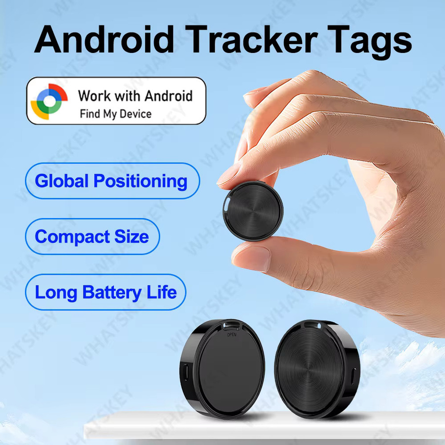 Tragbarer GPS-Standorttracker für Android mit Google Find My Device Funktion zur Ortung von Fahrrädern in Schwarz oder Weiß - Bild 2