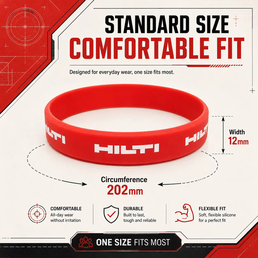 HILTI Gummi-Armband, Unisex - Bild 2