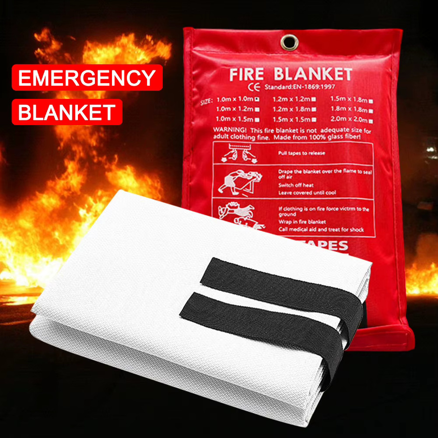 Feuerlöschdecke aus Glasfaser von APWIKOGER zur Wärmeisolierung und als feuerhemmende Notfall-Decke für Küche, Kamin, Grill und Camping - Bild 4