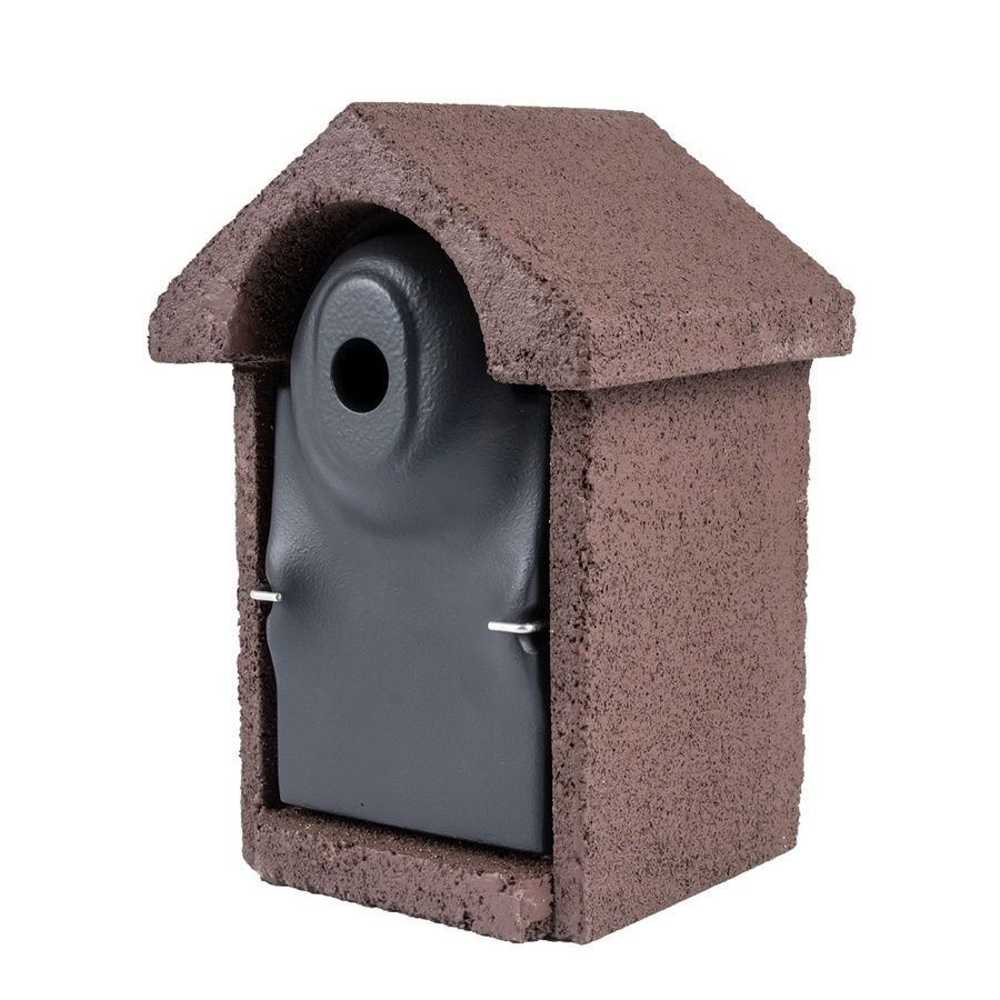 CJ Wildlife Nistkasten Bilbao aus Holzbeton in Schwarz und Braun - Bild 2