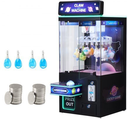 VEVOR Greifautomat, Arcade-Spielautomat, mit Licht und Ton, Schwarz-Lila - Bild 1