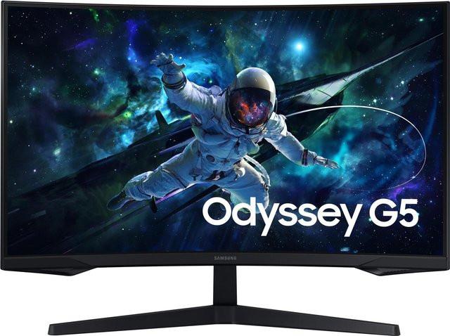 Samsung Odyssey G5 LS32CG552EUXEN Gaming-Monitor, 32 Zoll, Quad HD, VA-Panel, 165 Hz, Schwarz - Bild 1