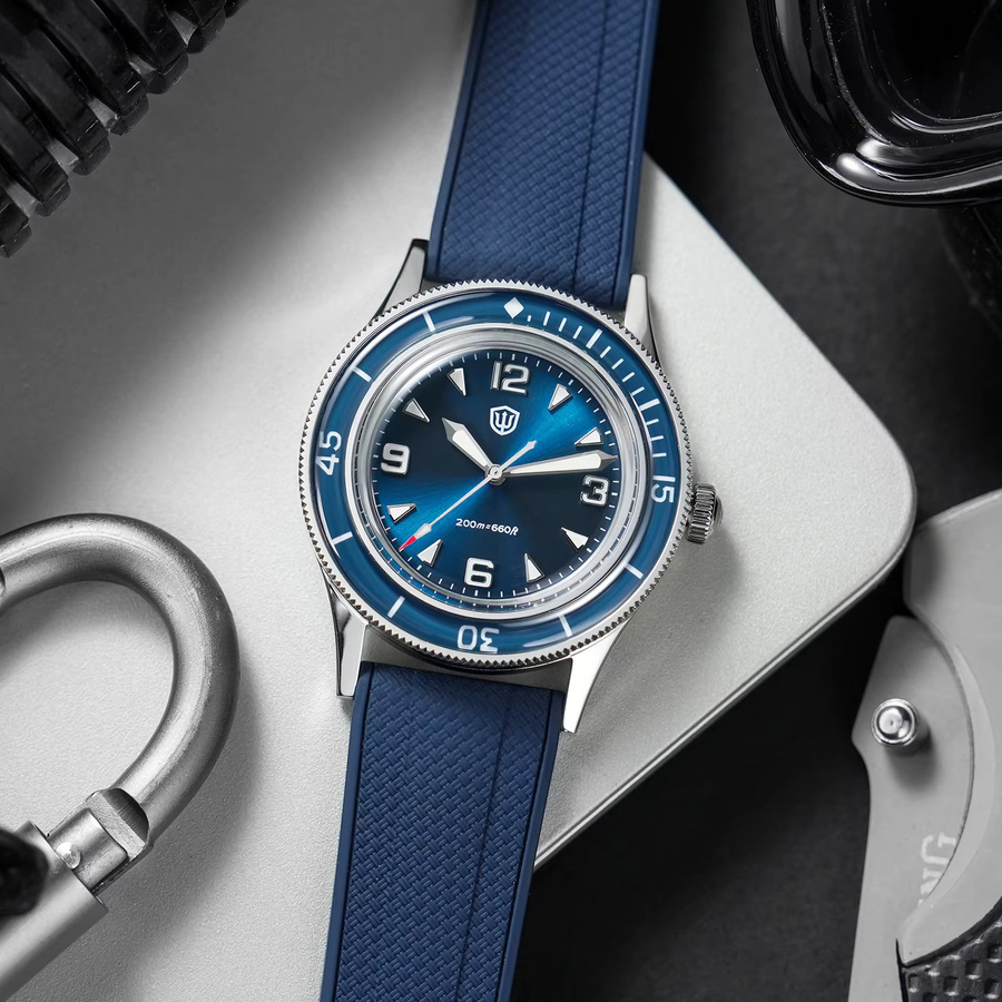 Watchdives Armbanduhr Edelstahl, Quarz, 38 mm, Herren - Bild 3