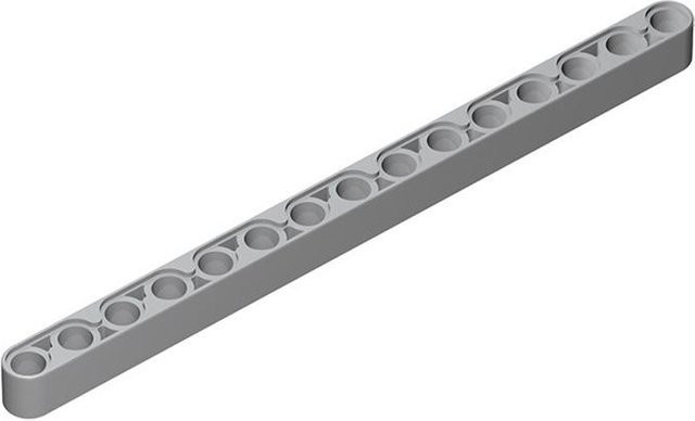 MOC High-Tech Balken 1x15 Steine, 20-teiliges Set, Grau - Bild 1