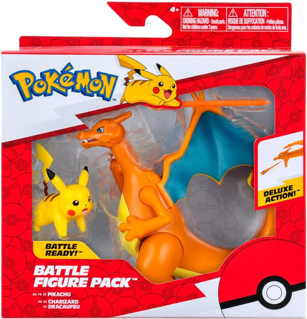 Pokémon Battle Figuren Glurak & Pikachu, 2er Pack, ab 3 Jahren - Bild 1