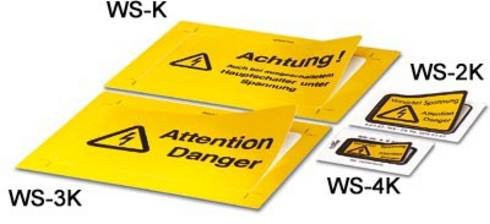 Phoenix Contact Warnschild WS-4K Beacon in Gelb aus Kunststoff mit Klebefläche - Bild 1