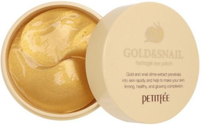 Petitfee Gold & Snail Hydrogel Augenmasken, 60 Stück, Unisex - Bild 1