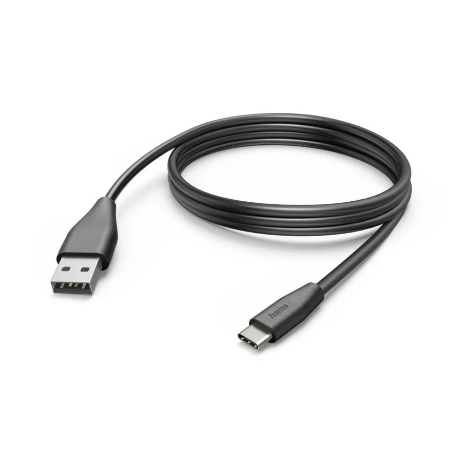 Hama USB-C auf USB-A Ladekabel in Schwarz mit 3 m Länge - Bild 2