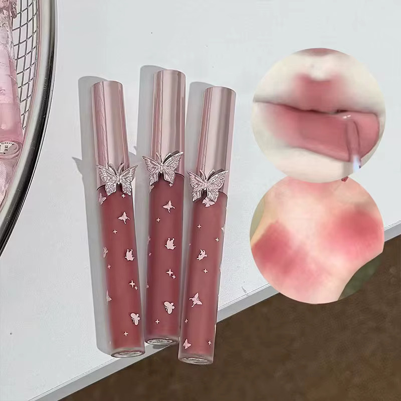 QIBEST Lippenstift-Set, 3x Matt Lippenstift, 1x Lippenöl, Unisex - Bild 2