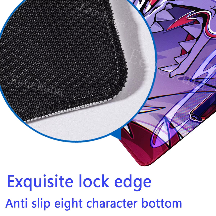 Eenehana Anime Helluva Boss XXL Gaming-Mauspad Schreibtischunterlage Multicolor B/T: 90 x 40 cm - Bild 4
