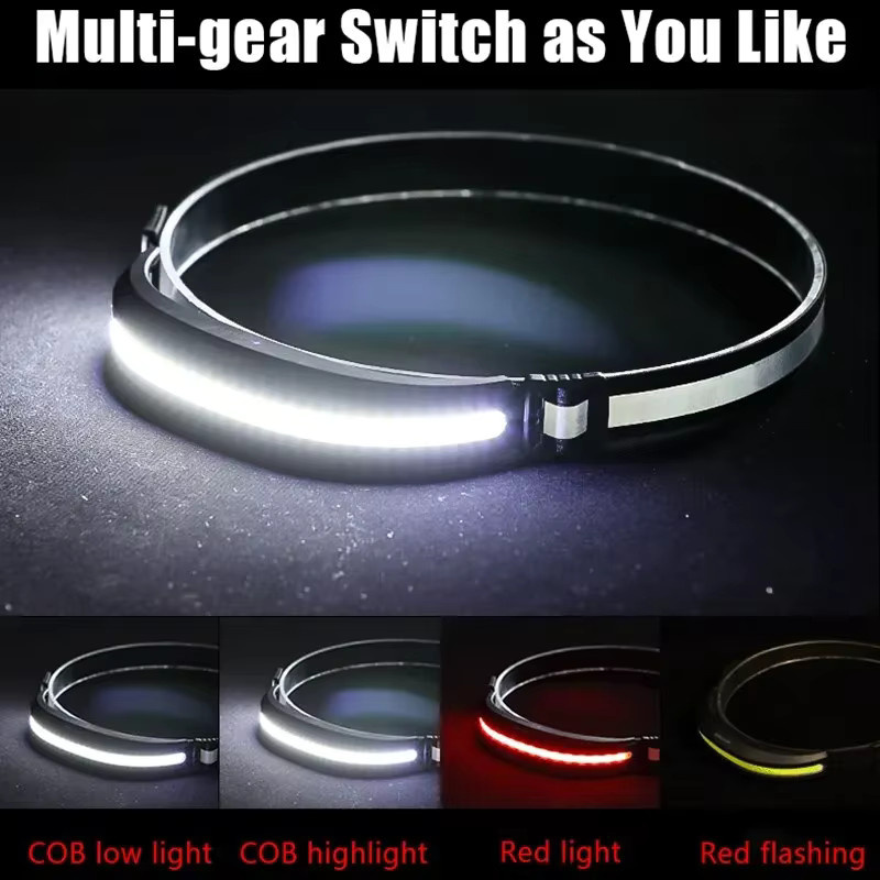 ESMARTER Tragbarer COB LED Scheinwerfer mit Rot und Weiß, Wiederaufladbares Flutlicht für Outdoor, Camping und Angeln - Bild 4