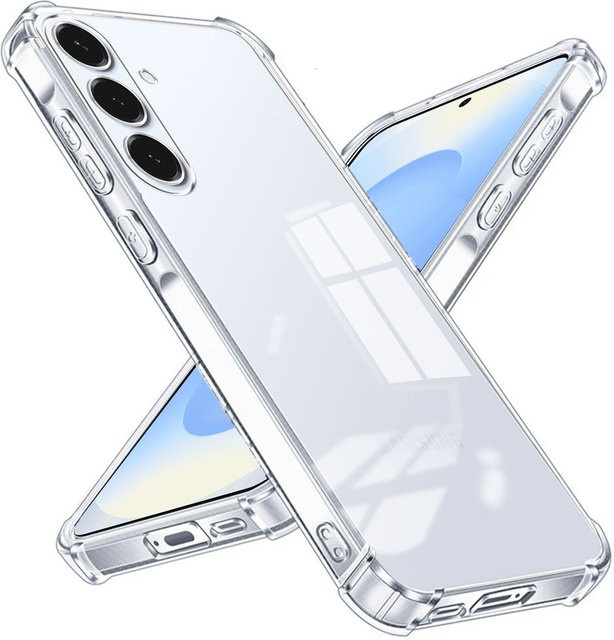 Stoßfeste Silikon Schutzhülle für Samsung Galaxy S25 Ultra, S24 Ultra, S23 Ultra, S22 Plus und weitere Modelle, Transparent - Bild 1
