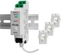 Shelly Pro 3EM 400A Stromzähler mit Wi-Fi, Bluetooth und Ethernet/LAN in Weiß - Bild 1