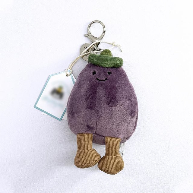 JC Schlüsselanhänger Plüsch, Aubergine, Unisex - Bild 1