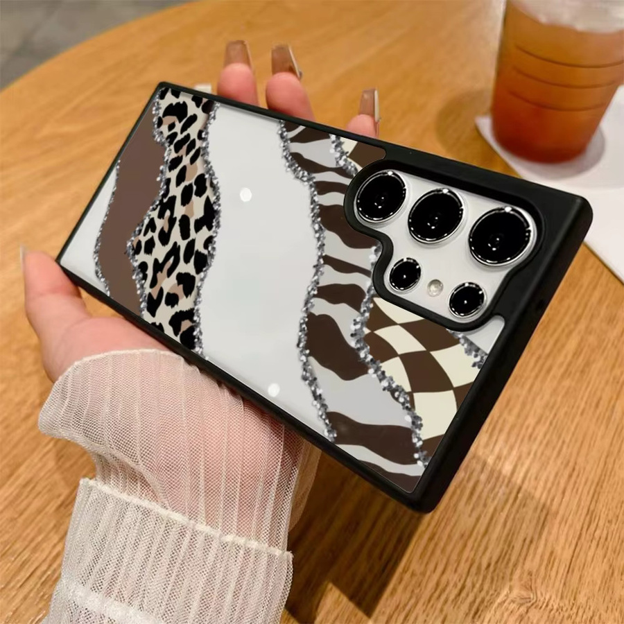 Weiche Silikon-Handyhülle mit Leoparden-Design für Samsung Galaxy A56 5G A55 A54 A36 A35 A26 A25 A17 A16 A15 A14 A13 A12 A07 A06 A05s in Multicolour - Bild 2