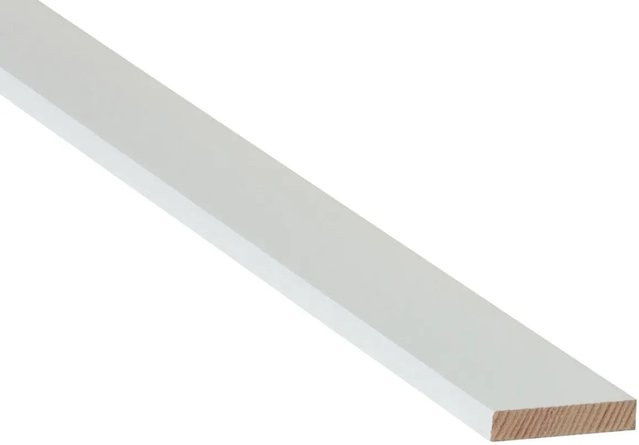 Döllken Profiles Rechteckleiste Weiß, B/H: 30 mm x 5 mm, Länge: 900 mm - Bild 1