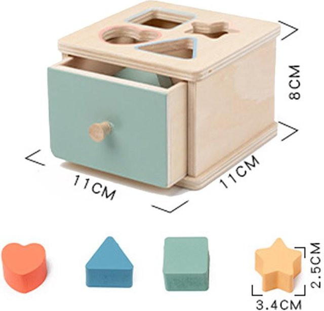 Baby Montessori Sensorisches Spielzeug Permanenzbox, Farbsortierung, ab 1 Jahr - Bild 1
