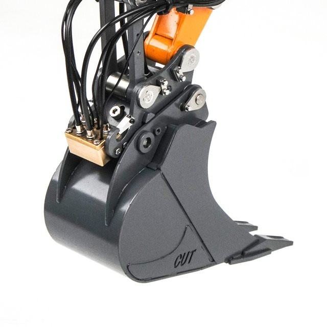 TOUCAN RC HOBBY Hydraulischer Ferngesteuerter Bagger, 1:14, Metall, Grau - Bild 1