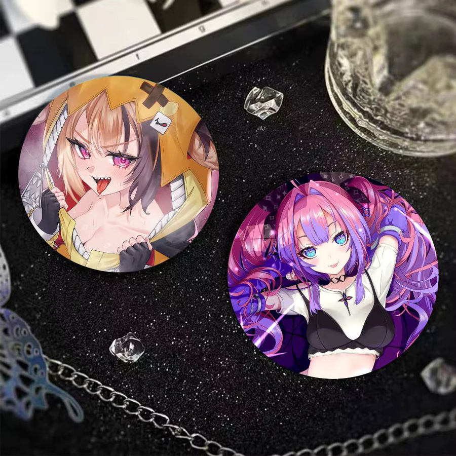 KAYOU Brosche, Anime Hololive, Runde Blech Münze - Bild 3