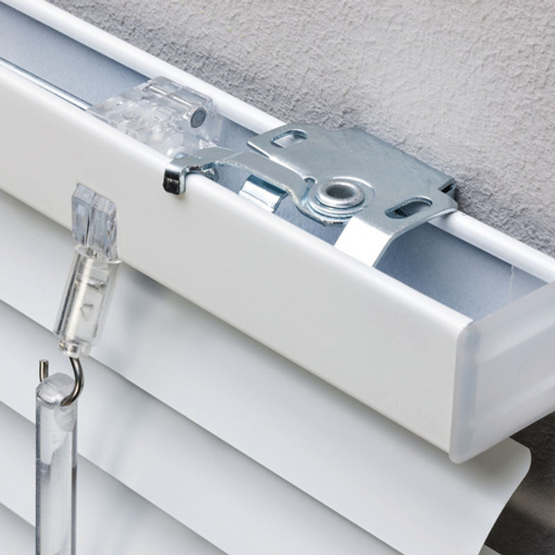 Lichtblick Aluminium Jalousie in Weiß, Breite: 90 cm, Höhe: 220 cm - Bild 3