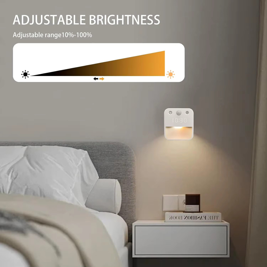 Ouelico Nachtlicht mit Bewegungssensor in Weiß mit warmweißem Licht für Schlafzimmer, Flur, Küche und Treppen - Bild 3