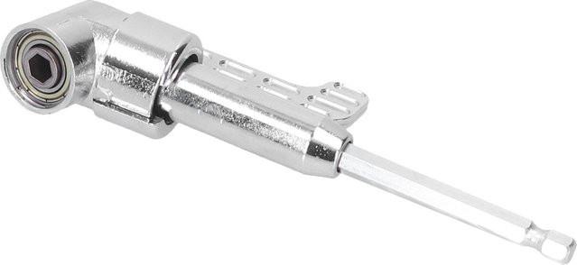 TOMTOP 2er Set Winkel-Bithalter 105 Grad Bohradapter mit Sechskantschaft aus Edelstahl in Silber - Bild 1