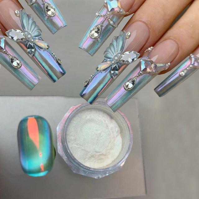 MAFANAILS Nagelpuder Mambo Green, Glänzend, Damen - Bild 1