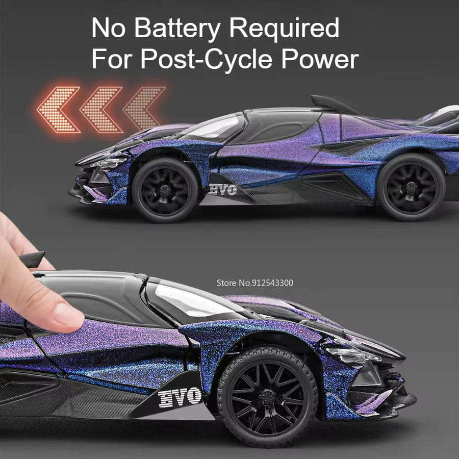 Caipo Apollo EVO IE Automodell, Maßstab 1:32, Metalldruckguss, mit öffnenden Türen - Bild 4