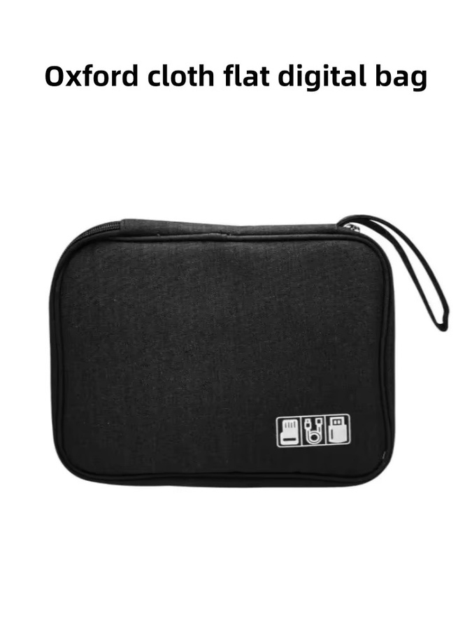 Tragbare Elektronik-Zubehör Tasche in Grau für USB-C Kabel, Ladegeräte und OTG-Datenkabel, wasserdichte Reise-Organizer Tasche - Bild 6