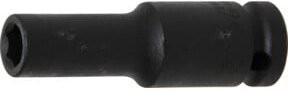 BGS Kraft-Steckschlüssel-Einsatz Sechskant tief 7210, Antrieb 12,5 mm (1/2 Zoll), Schlüsselweite 10 mm, schwarz - Bild 1