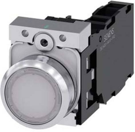 Siemens Drucktaster 3SU1156-0AB60-1FA0 in Weiß und Grau aus Metall - Bild 1
