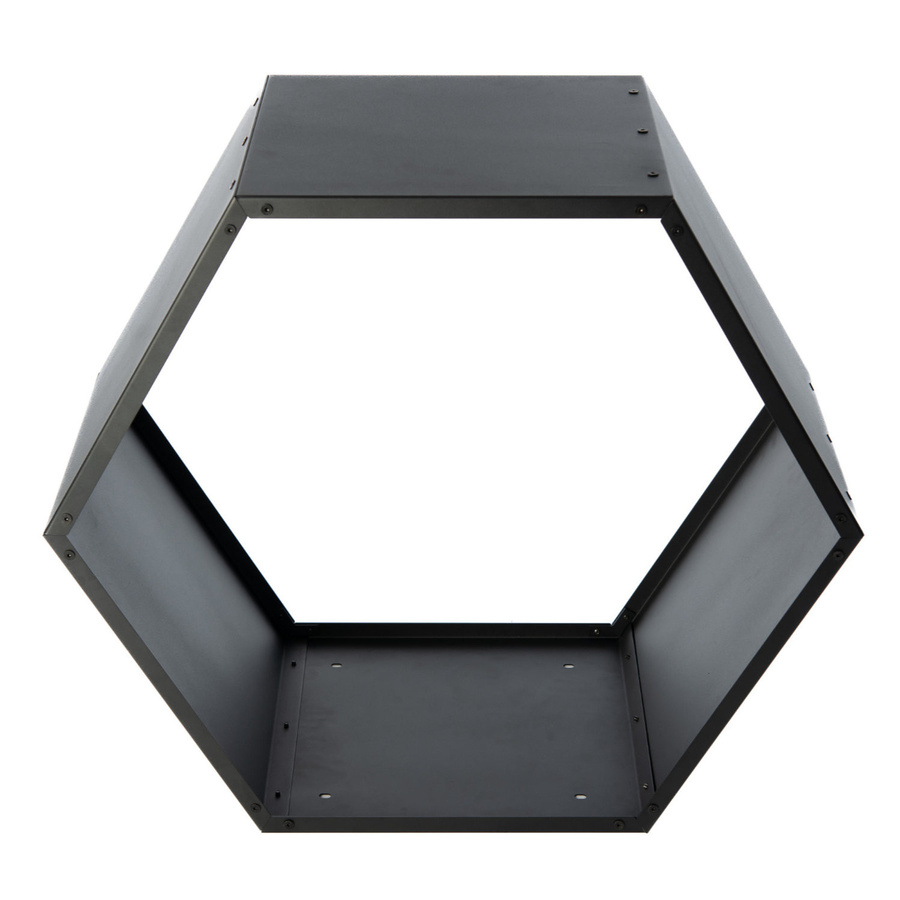 Westmann Kaminholzregal Biene aus Stahl in Schwarz mit Wabenform, B: 88 cm, T: 45 cm, H: 77 cm - Bild 4