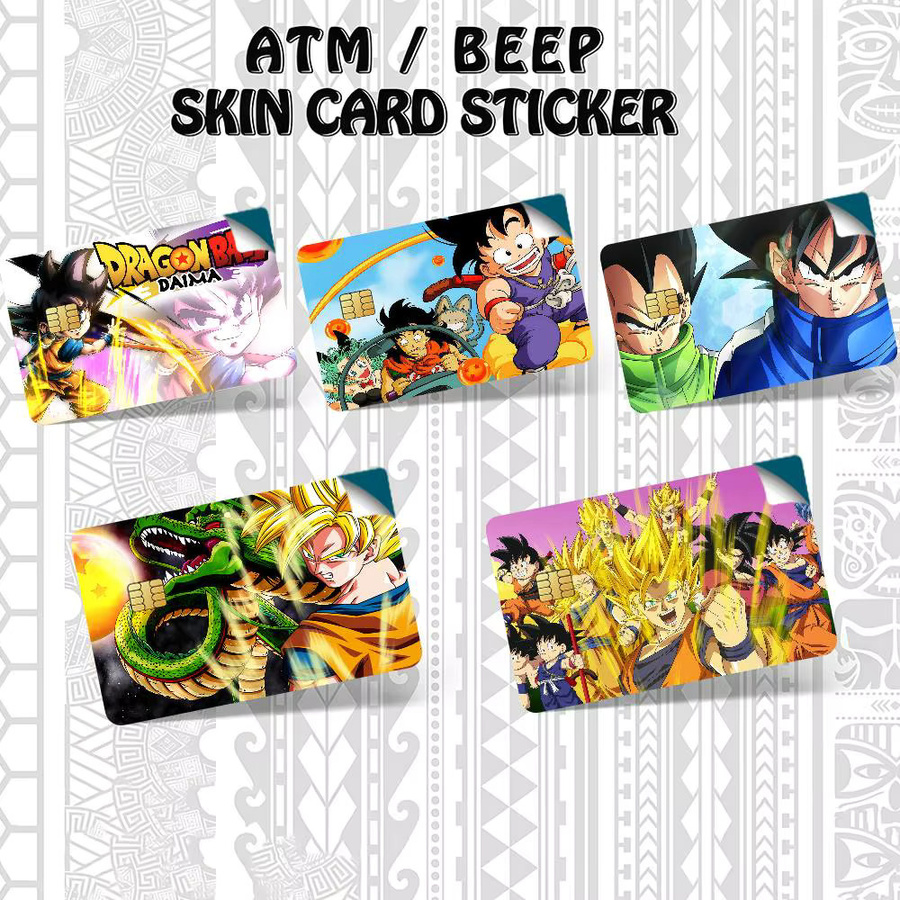 Dragon Ball Son Goku Kakarot Aufkleber Set, 4 Stück wasserfeste Kartenaufkleber in Multicolour, B: 8,6 cm x H: 5,4 cm - Bild 3