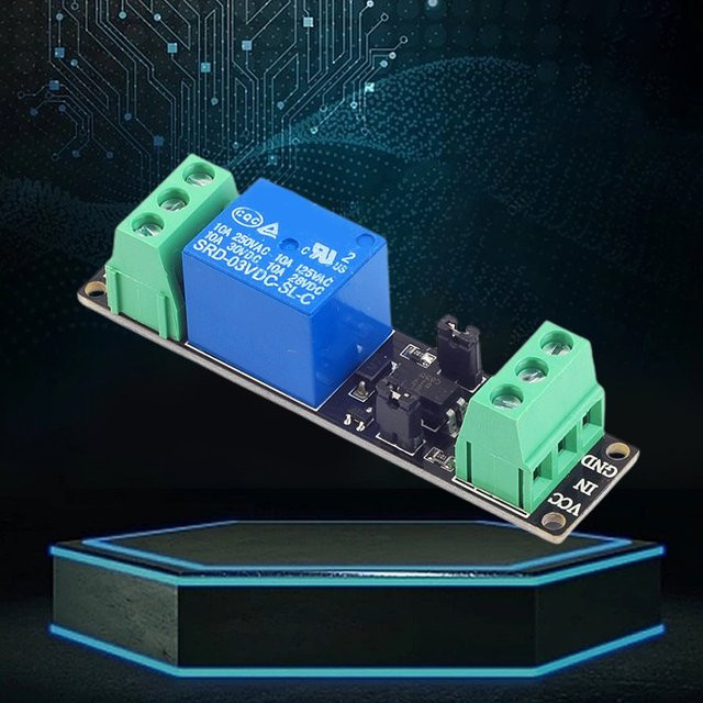 APWIKOGER Relais Modul mit isoliertem Stick Control Board für DC 3V 3,3V High Level Trigger IO Port Micro Controller, Multicolor - Bild 1