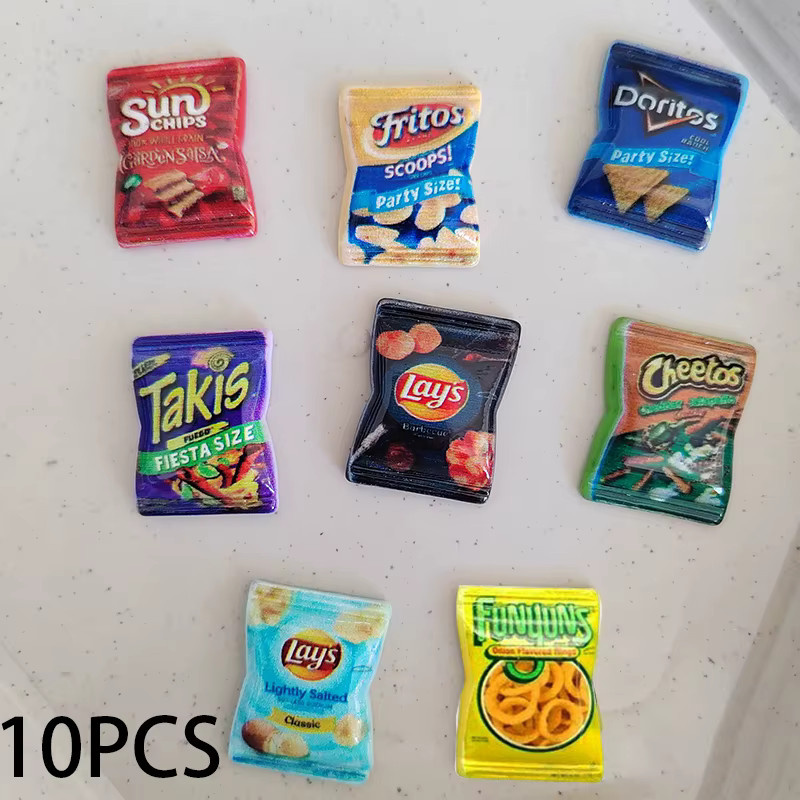 JETTING Simulierte Kartoffelchips, Puppenhaus-Zubehör, 10-teiliges Set - Bild 2