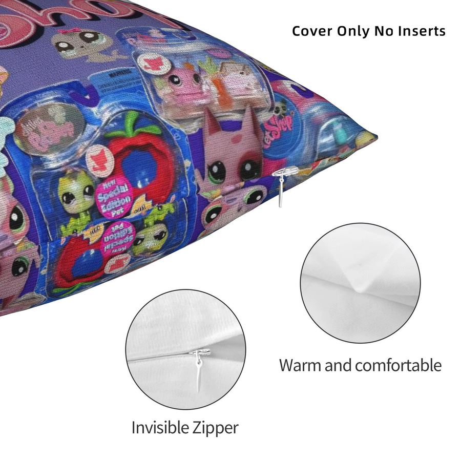 Littlest Pet Shop Kissenbezug in Weiß für dein Wohnzimmer - Bild 3