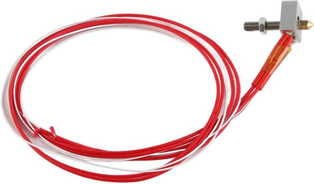 CosyHome Extruder Hot End Kit mit 0,4mm Düse und Aluminium Heizblock in Rot - Bild 1