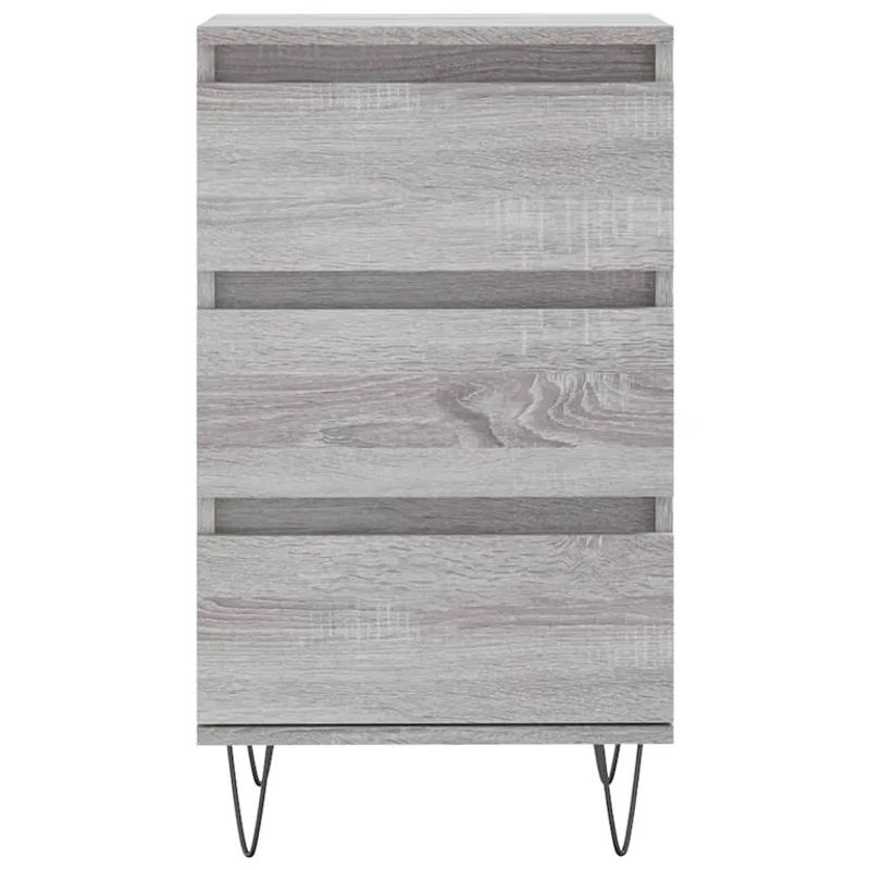 Vidaxl Kommode Modern in Grau aus Holzwerkstoff und Metall, B/T/H: 40 x 35 x 70 cm - Bild 3
