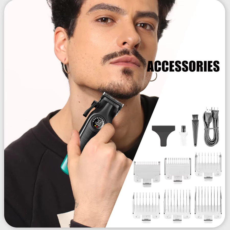 VGR Haarschneidemaschine für Herren, grün, kabellos - Bild 4