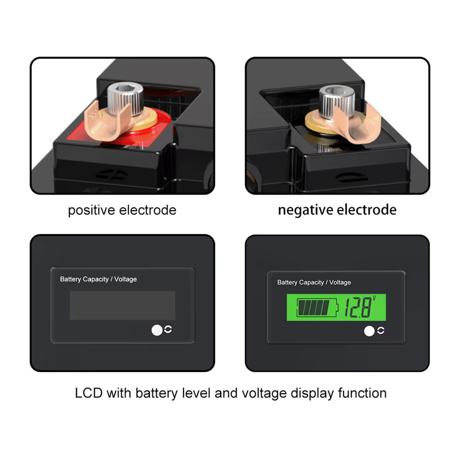 VariCore 12V 40Ah LiFePO4 Batterie mit prismatischen Klasse-A-Zellen in Schwarz für Solar-, Wohnmobil-, Elektrofahrzeug- und Off-Grid-Stromsysteme - Bild 5