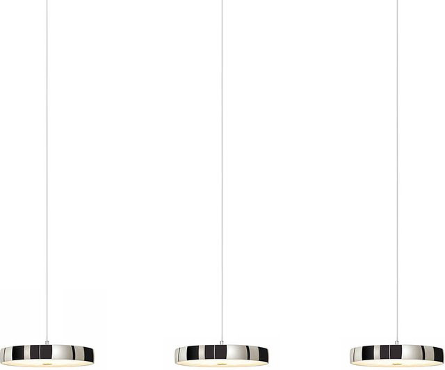 Oligo Decent LED-Pendelleuchte 3-flammig in Chrom und Weiß matt mit Tunable White (2200K - 5000K) und unsichtbarer Höhenverstellung - Bild 1