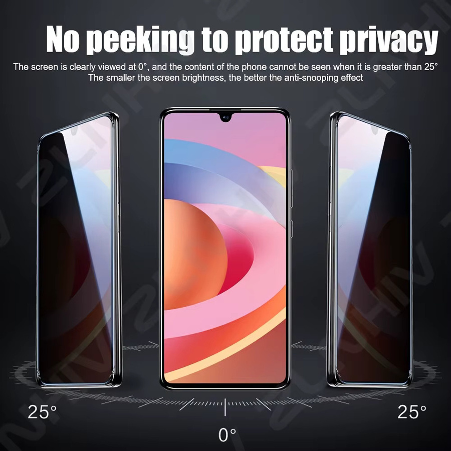 2er Pack Schwarze Sichtschutzfolien für Samsung Galaxy A16 A06 A05 A15 4G A25 A35 - Bild 5